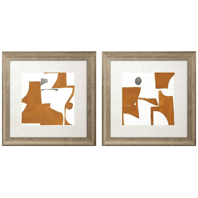 Image 1 Forecast 29"W x 29"H Framed Art Set of 2