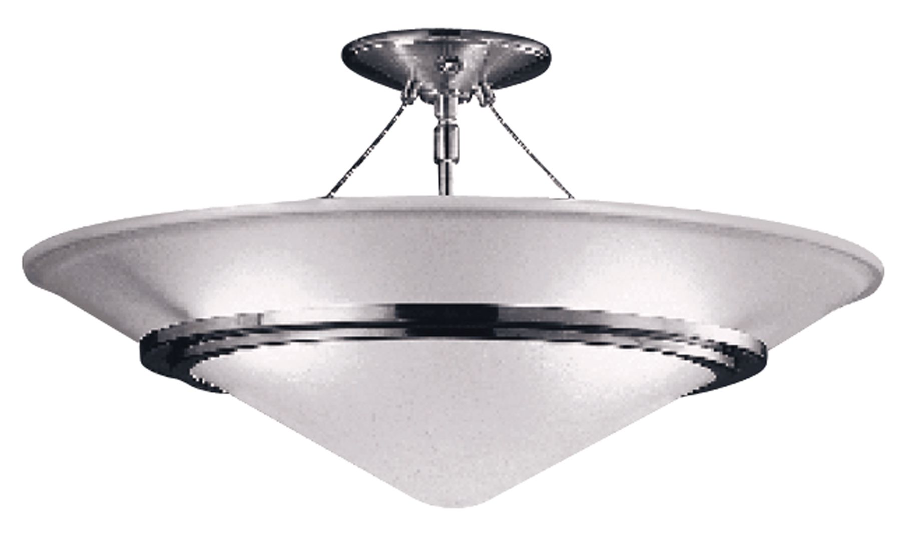 Forecast Crackle Bottom Glass 18" Wide Ceiling Light Fixture