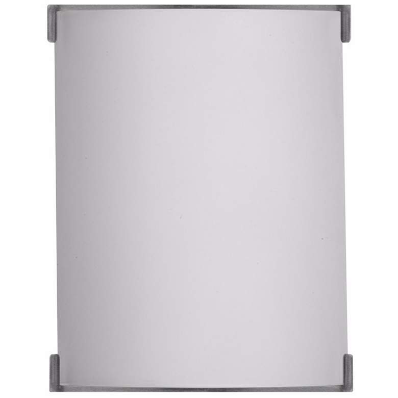 Image 1 Forecast Edge Bow 7 1/2" High Etched White Glass Wall Sconce