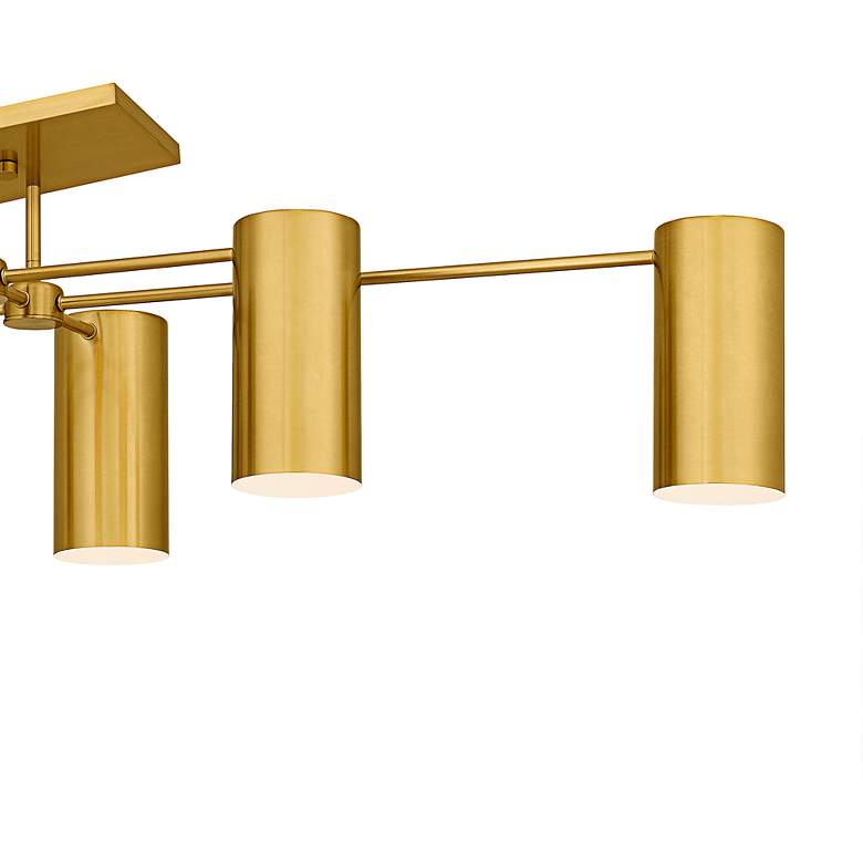Image 5 Foreland 6-Light Brushed Gold Semi-Flush Mount more views