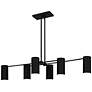 1_Foreland 6-Light Matte Black Linear Chandelier