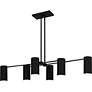2_Foreland 6-Light Matte Black Linear Chandelier more views