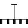 3_Foreland 6-Light Matte Black Linear Chandelier more views