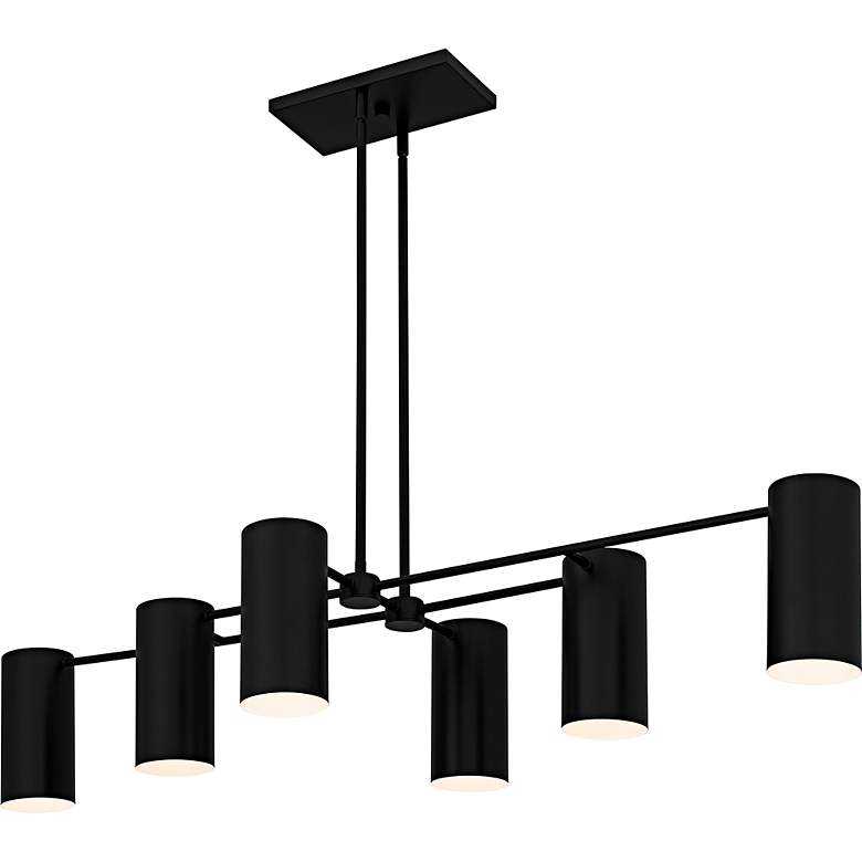 Image 4 Foreland 6-Light Matte Black Linear Chandelier more views