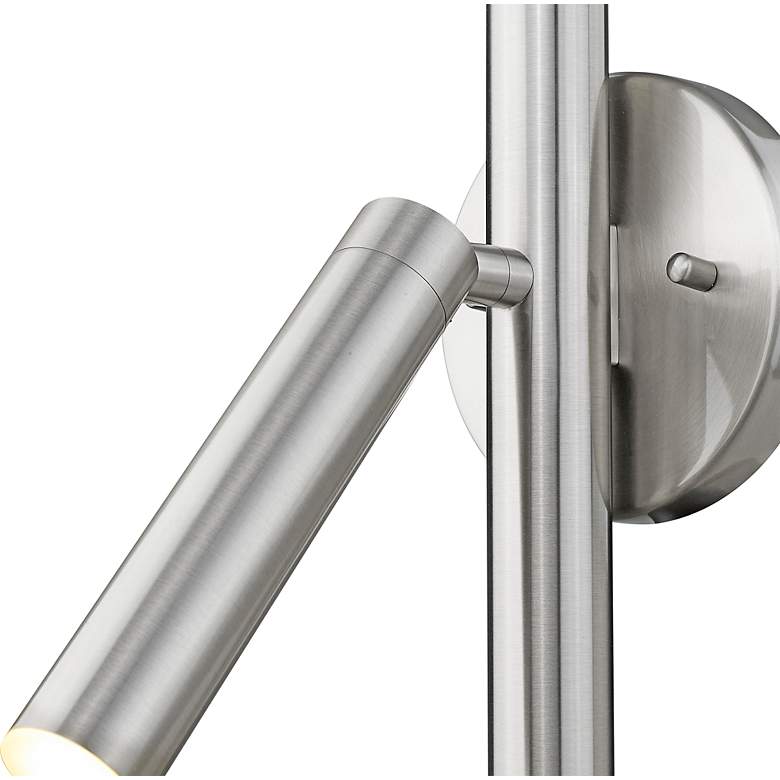 Image 5 Forest 13 1/4" High Brushed Nickel LED Wall Sconce more views