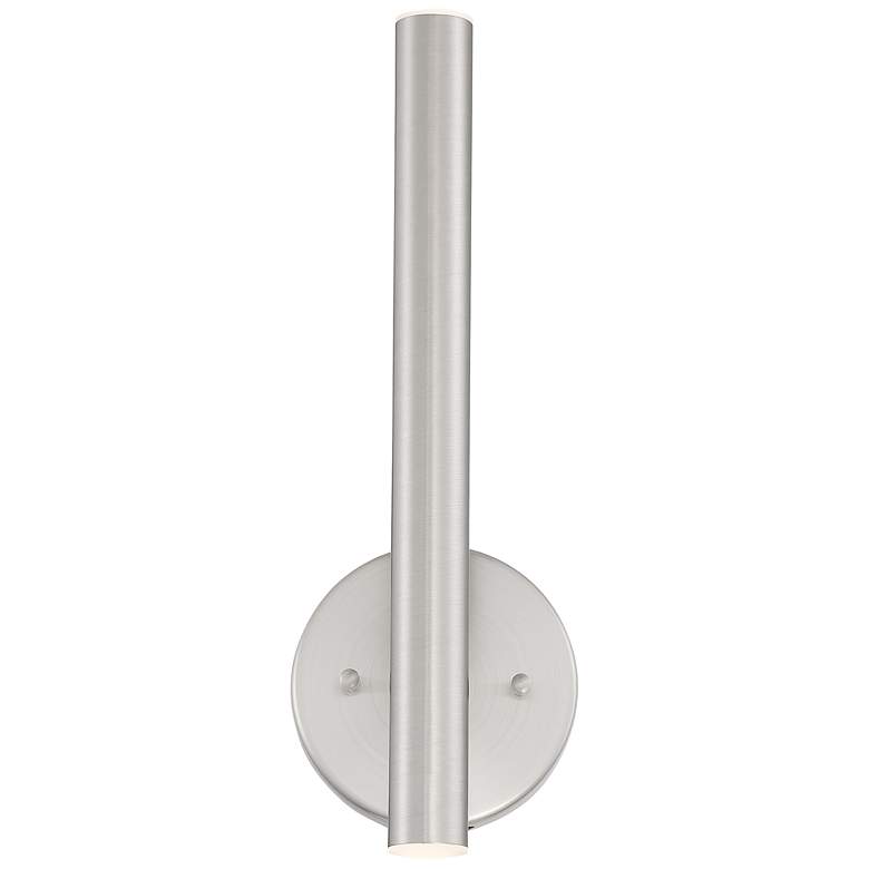 Image 1 Forest 14" High Brushed Nickel LED Wall Sconce