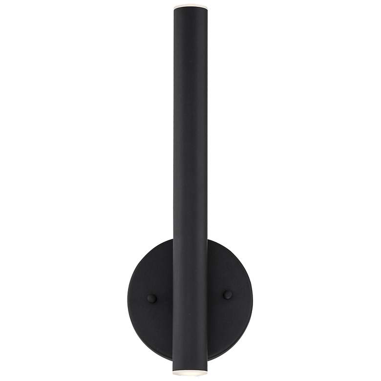 Image 1 Forest 14" High Matte Black ADA LED Wall Sconce