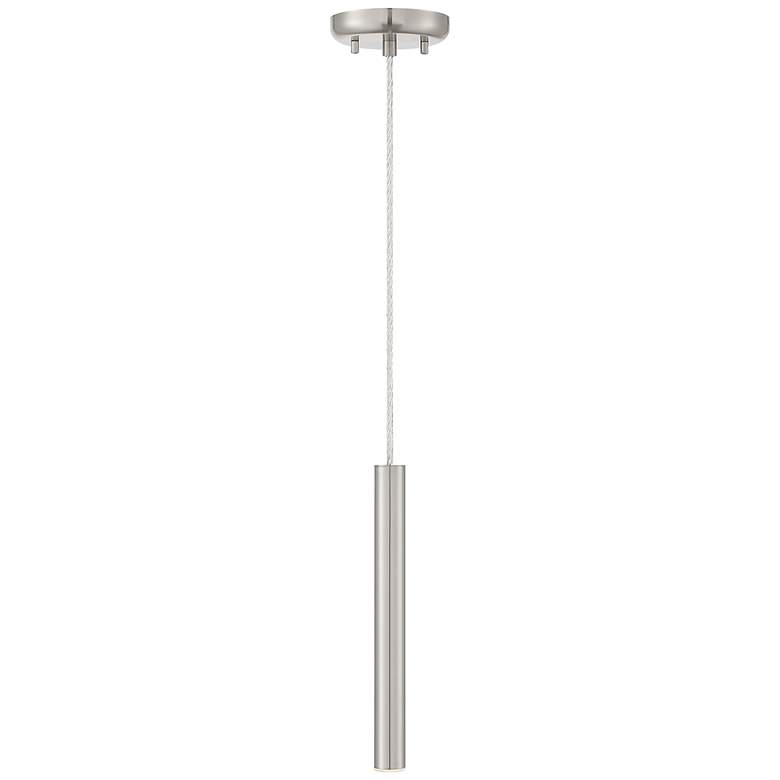 Image 3 Forest 4 3/4" Wide Brushed Nickel LED Mini Pendant more views