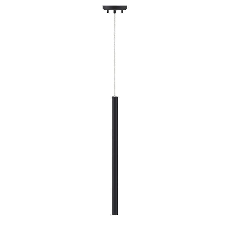 Image 2 Forest 4 3/4" Wide Matte Black LED Mini Pendant more views