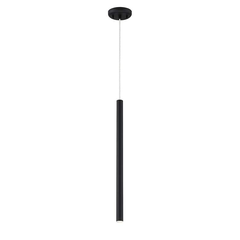 Image 4 Forest 4 3/4" Wide Matte Black LED Mini Pendant more views