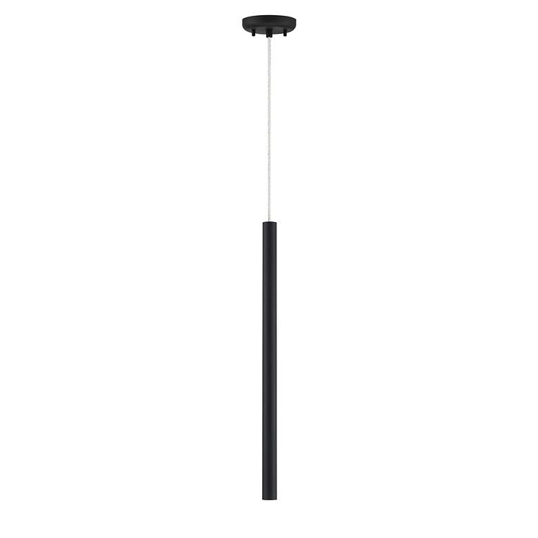 Image 5 Forest 4 3/4" Wide Matte Black LED Mini Pendant more views