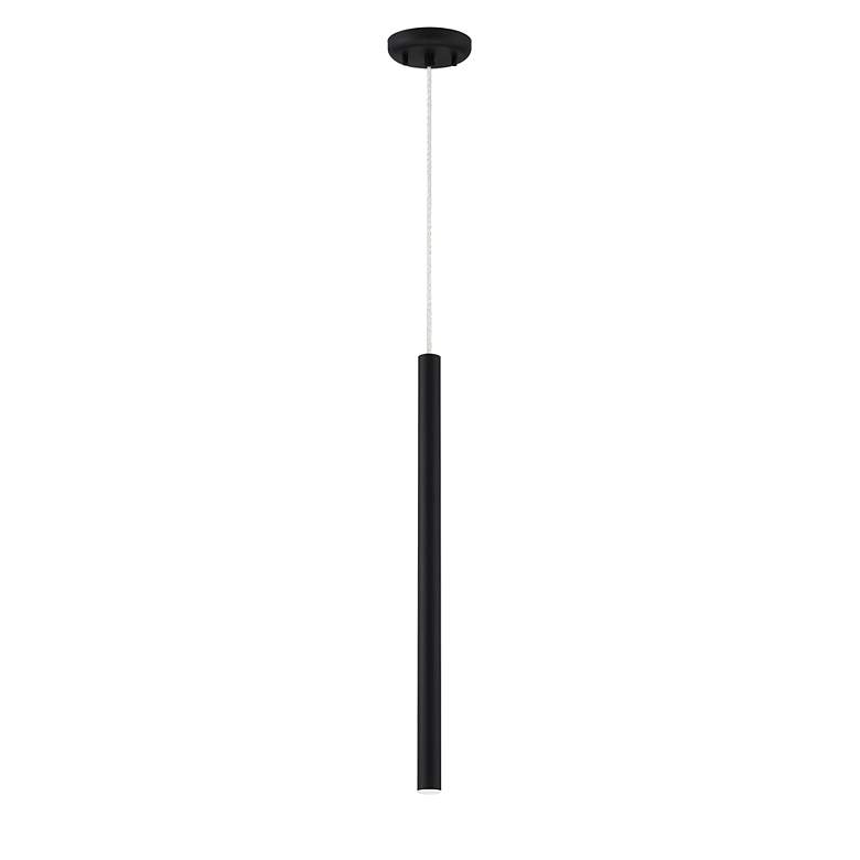Image 6 Forest 4 3/4" Wide Matte Black LED Mini Pendant more views