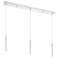 Forest 46" Wide Chrome 3-Light LED Linear Pendant