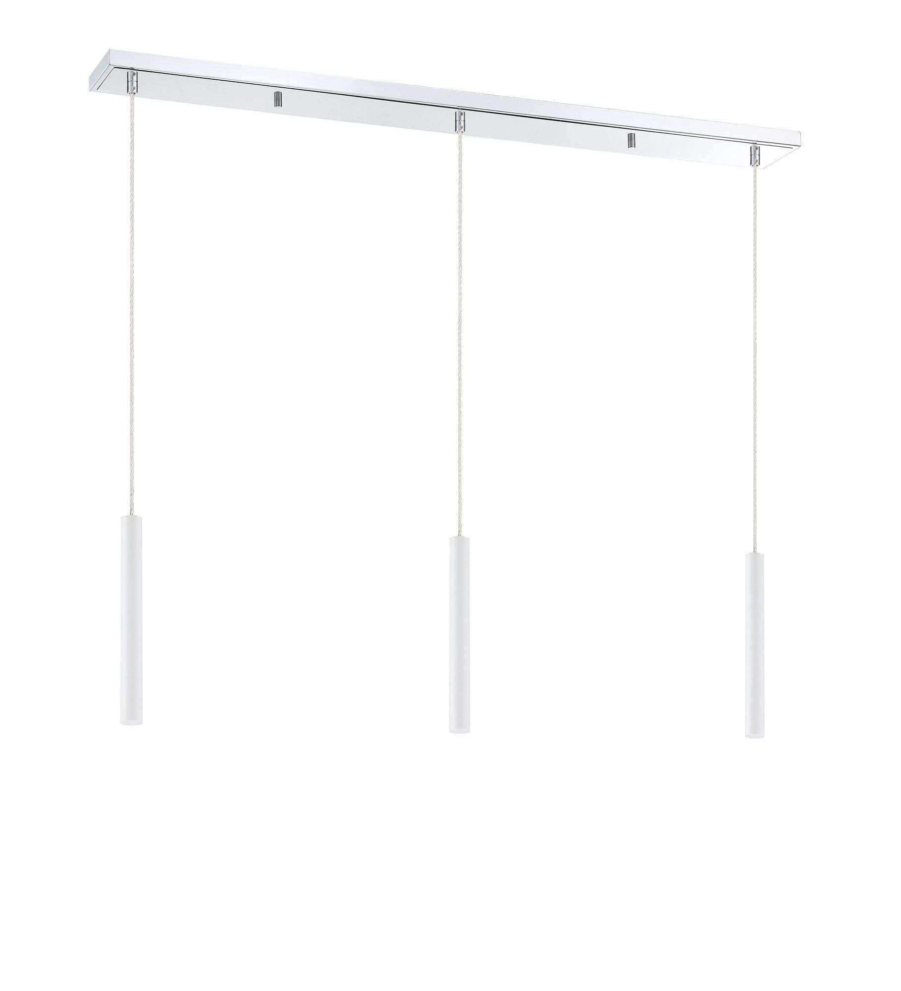 Image 5 Forest 46" Wide Chrome 3-Light LED Linear Pendant more views