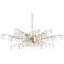 Forest 60 1/4"W Textured Silver Crystal 8-Light Chandelier