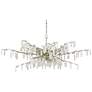 Forest 60 1/4"W Textured Silver Crystal 8-Light Chandelier