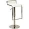 Forest Adjustable Laminated White Bar or Counter Stool