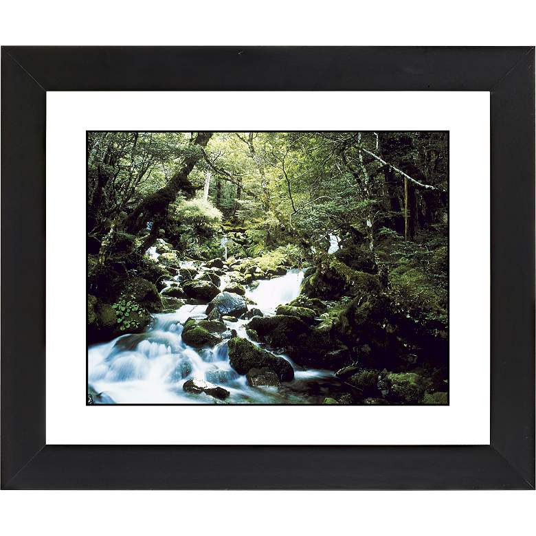 Image 1 Forest Brook Black Frame Giclee 23 1/4 inch Wide Wall Art