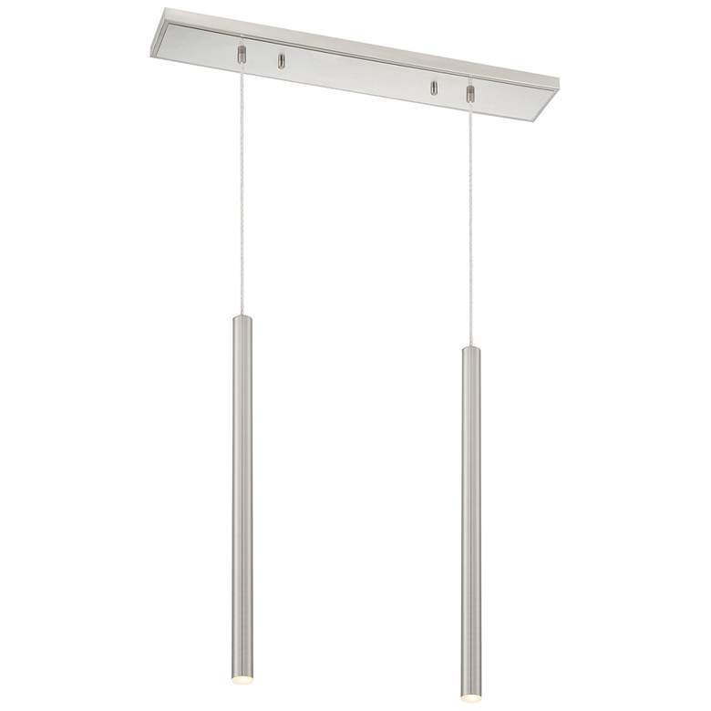 Image 1 Forest by Z-Lite Brushed Nickel 2 Light Island Pendant