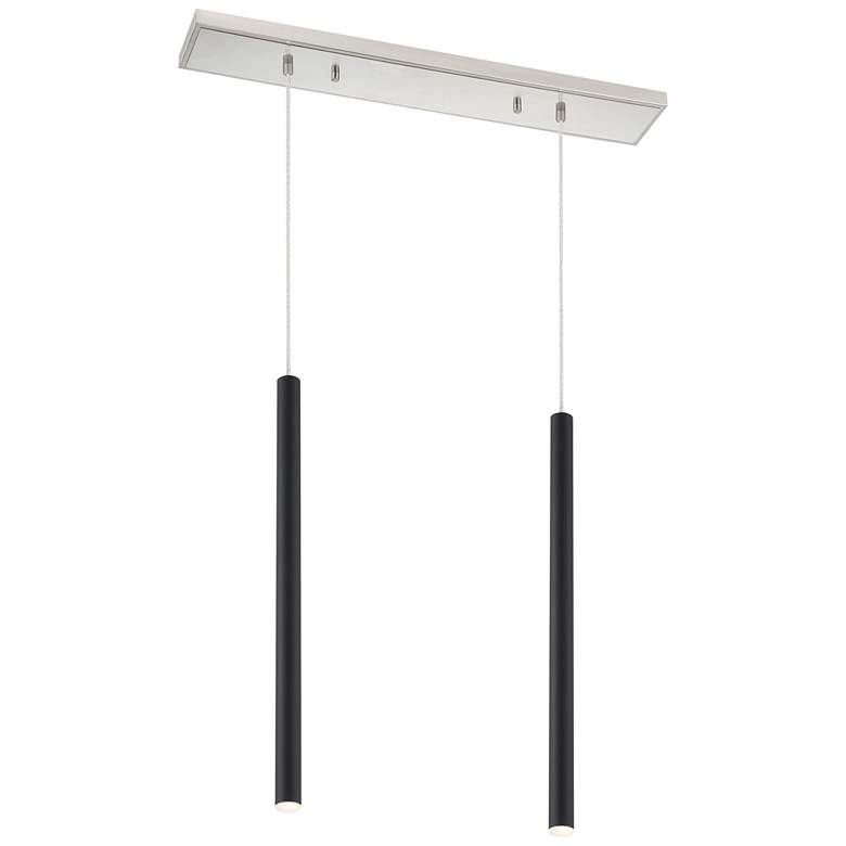 Image 1 Forest by Z-Lite Brushed Nickel 2 Light Island Pendant