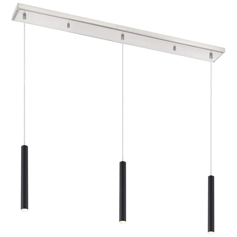 Image 1 Forest by Z-Lite Brushed Nickel 3 Light Island Pendant