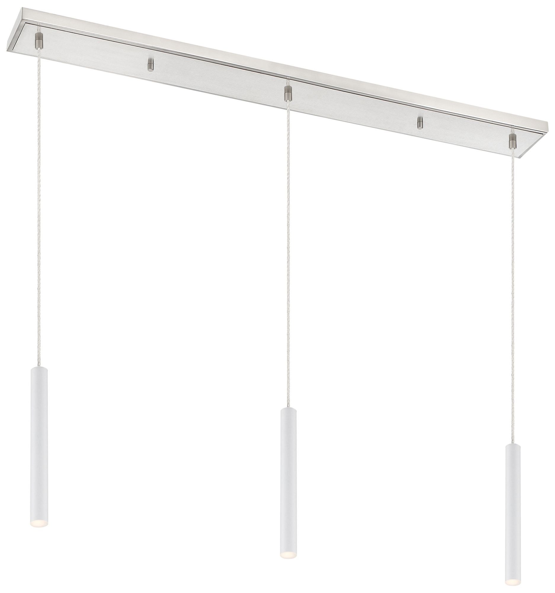 Forest by Z-Lite Brushed Nickel 3 Light Island Pendant