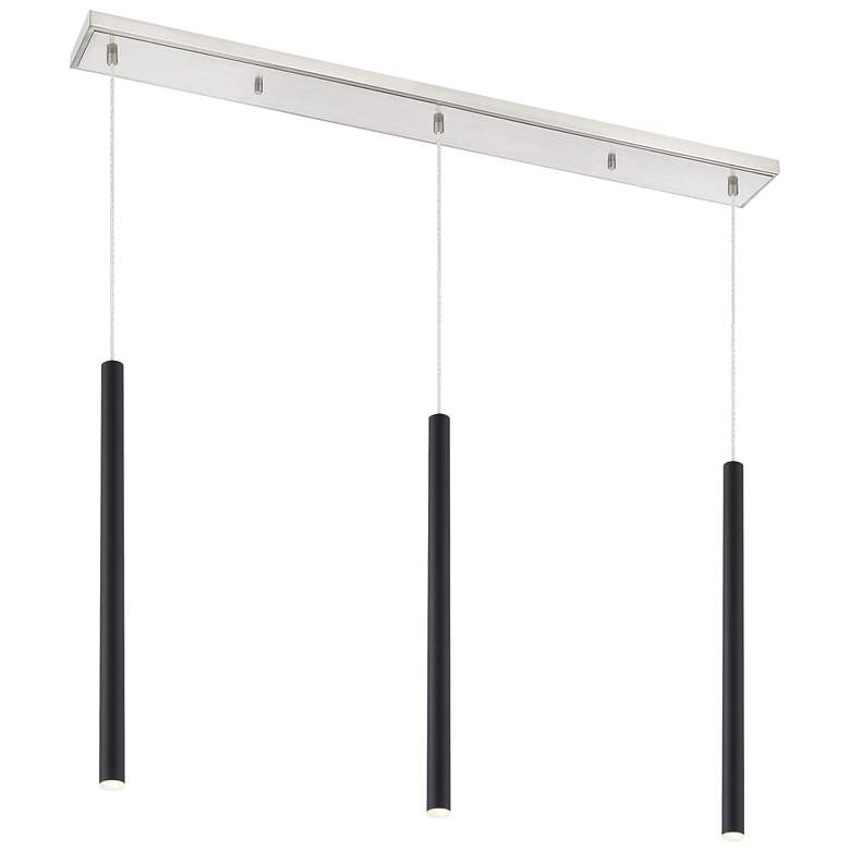 Image 1 Forest by Z-Lite Brushed Nickel 3 Light Island Pendant