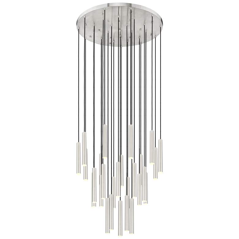Image 1 Forest by Z-Lite Brushed Nickel 36 inch 27 Light Chandelier