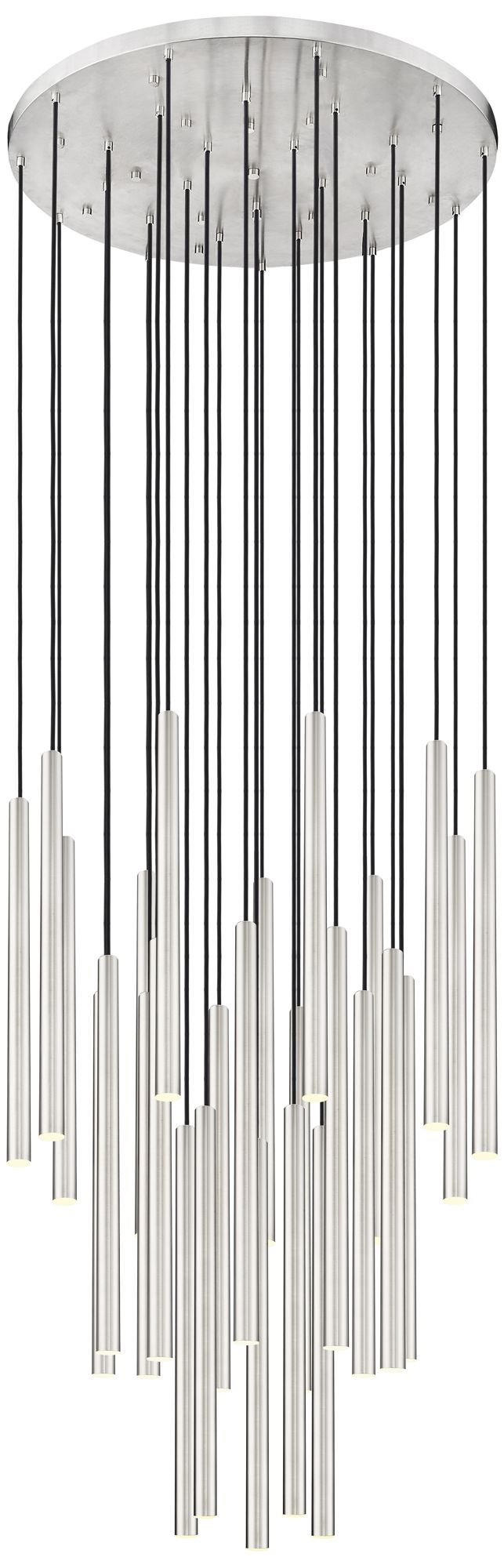 Forest by Z-Lite Brushed Nickel 36 inch 27 Light Chandelier