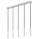 Forest by Z-Lite Brushed Nickel 42 inch 5 Light Linear LED Chandelier