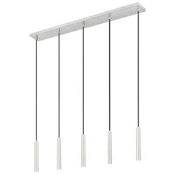 Forest by Z-Lite Brushed Nickel 42 inch 5 Light Linear LED Chandelier