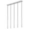 Forest by Z-Lite Brushed Nickel 42 inch 5 Light Linear LED Chandelier