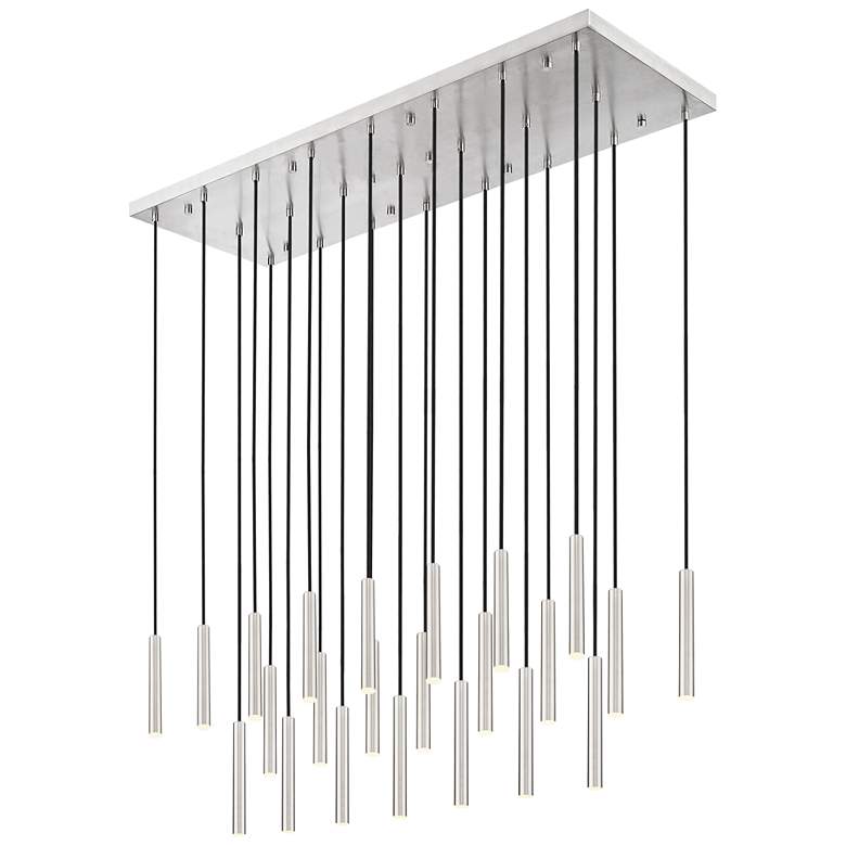 Image 1 Forest by Z-Lite Brushed Nickel 54 inch 23 Light Linear LED Chandelier