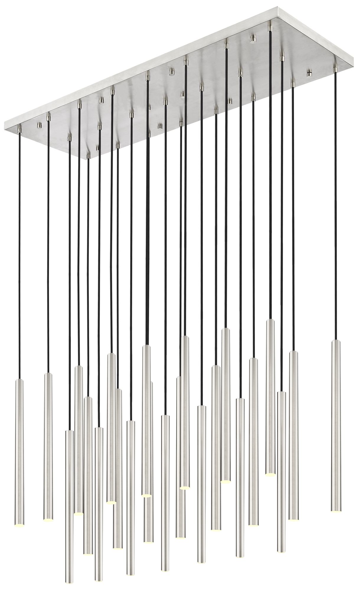 Forest by Z-Lite Brushed Nickel 54 inch 23 Light Linear LED Chandelier