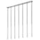 Forest by Z-Lite Brushed Nickel 54 inch 7 Light Linear LED Chandelier