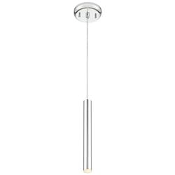 Forest by Z-Lite Chrome 1 Light Mini Pendant