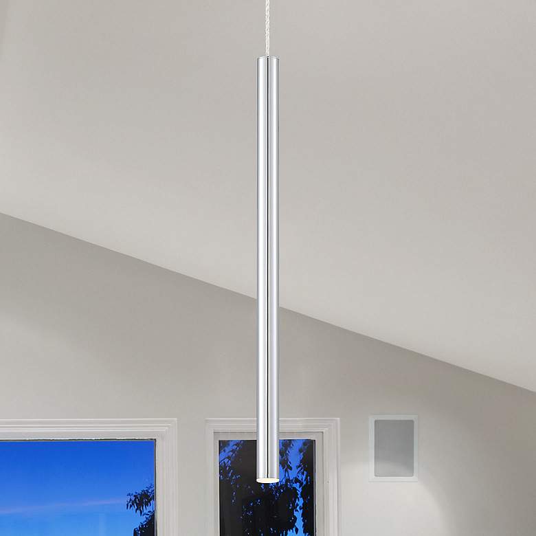 Image 1 Forest by Z-Lite Chrome 1 Light Mini Pendant