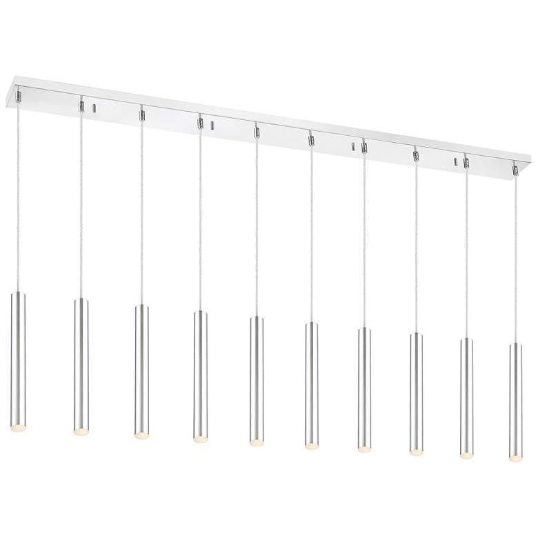 Image 1 Forest by Z-Lite Chrome 10 Light Island Pendant