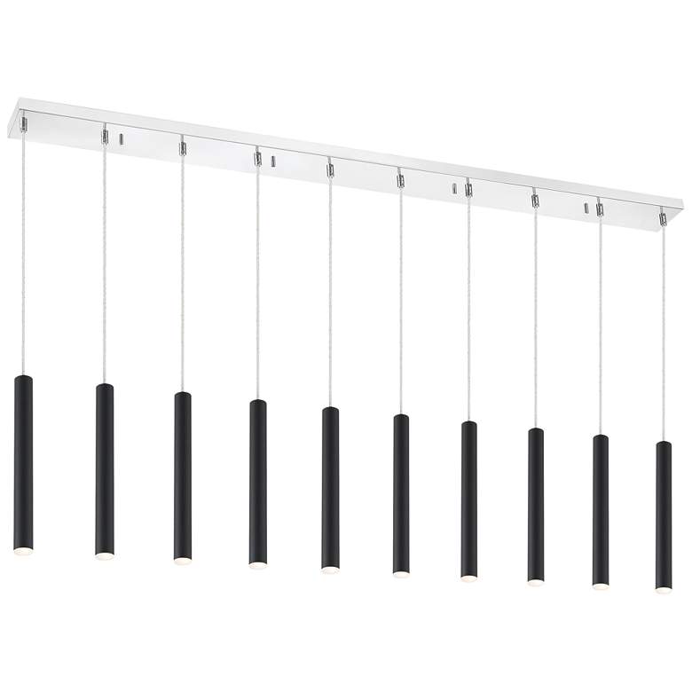Image 1 Forest by Z-Lite Chrome 10 Light Island Pendant