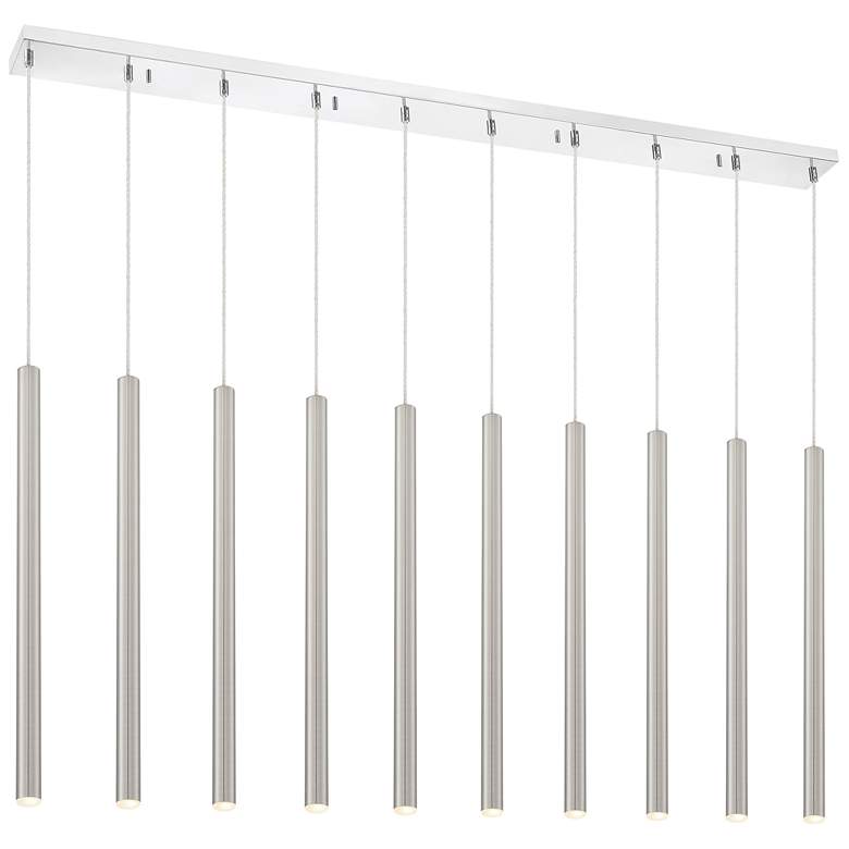 Image 1 Forest by Z-Lite Chrome 10 Light Island Pendant