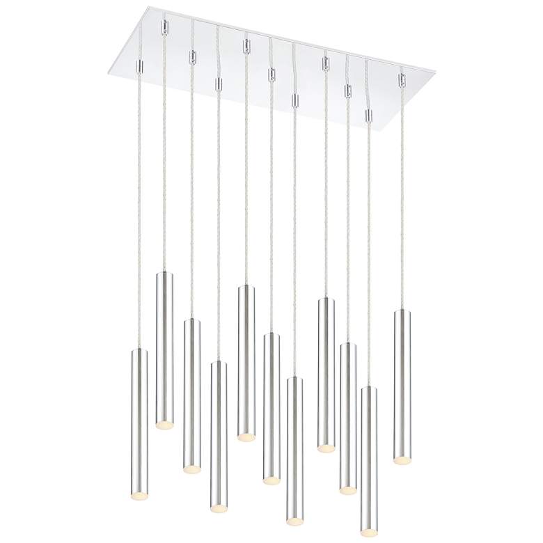 Image 1 Forest by Z-Lite Chrome 11 Light Chandelier