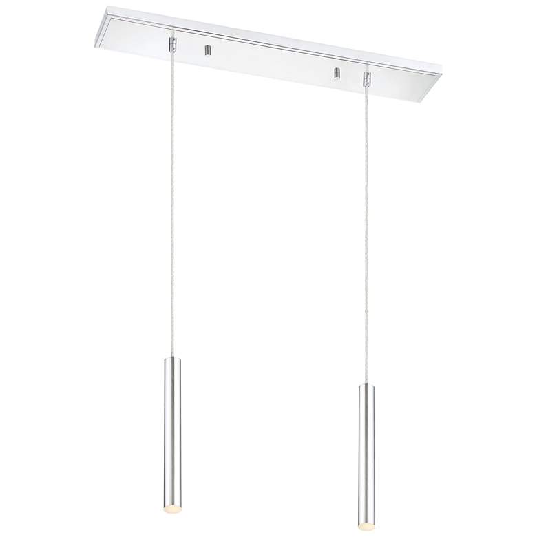 Image 1 Forest by Z-Lite Chrome 2 Light Island Pendant