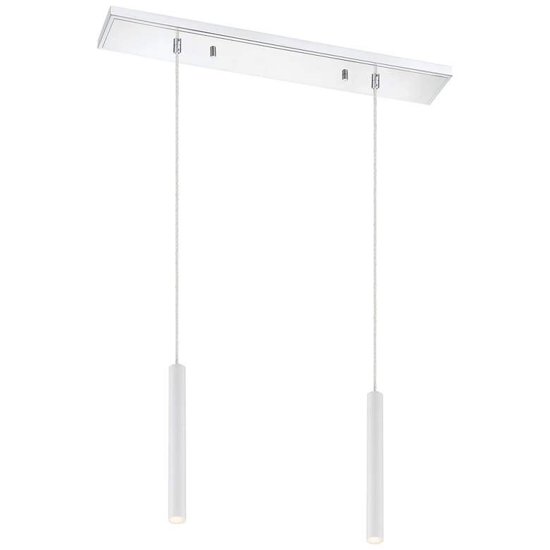 Image 1 Forest by Z-Lite Chrome 2 Light Island Pendant