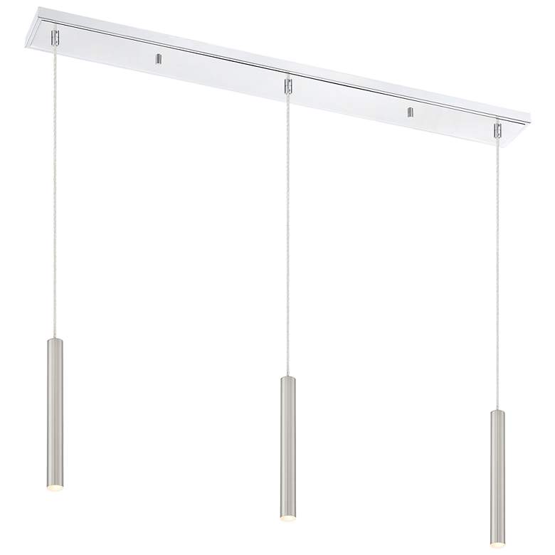 Image 1 Forest by Z-Lite Chrome 3 Light Island Pendant