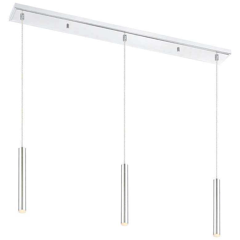 Image 1 Forest by Z-Lite Chrome 3 Light Island Pendant