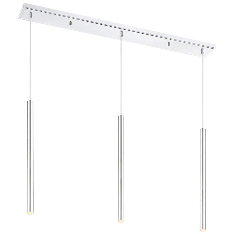 Image 1 Forest by Z-Lite Chrome 3 Light Island Pendant