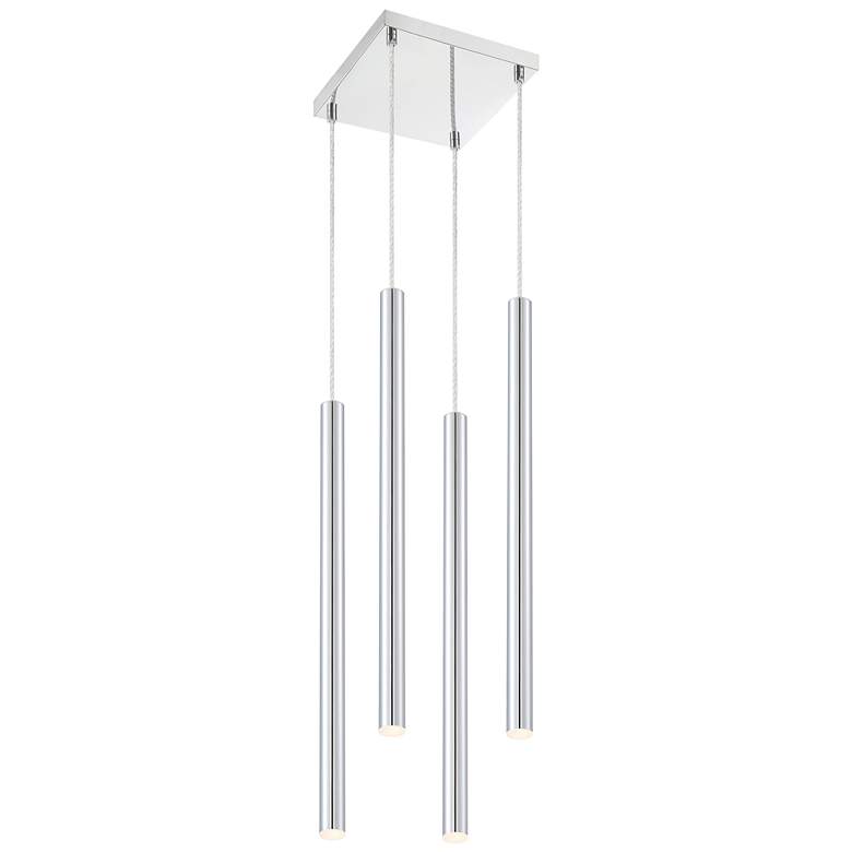 Image 1 Forest by Z-Lite Chrome 4 Light Chandelier