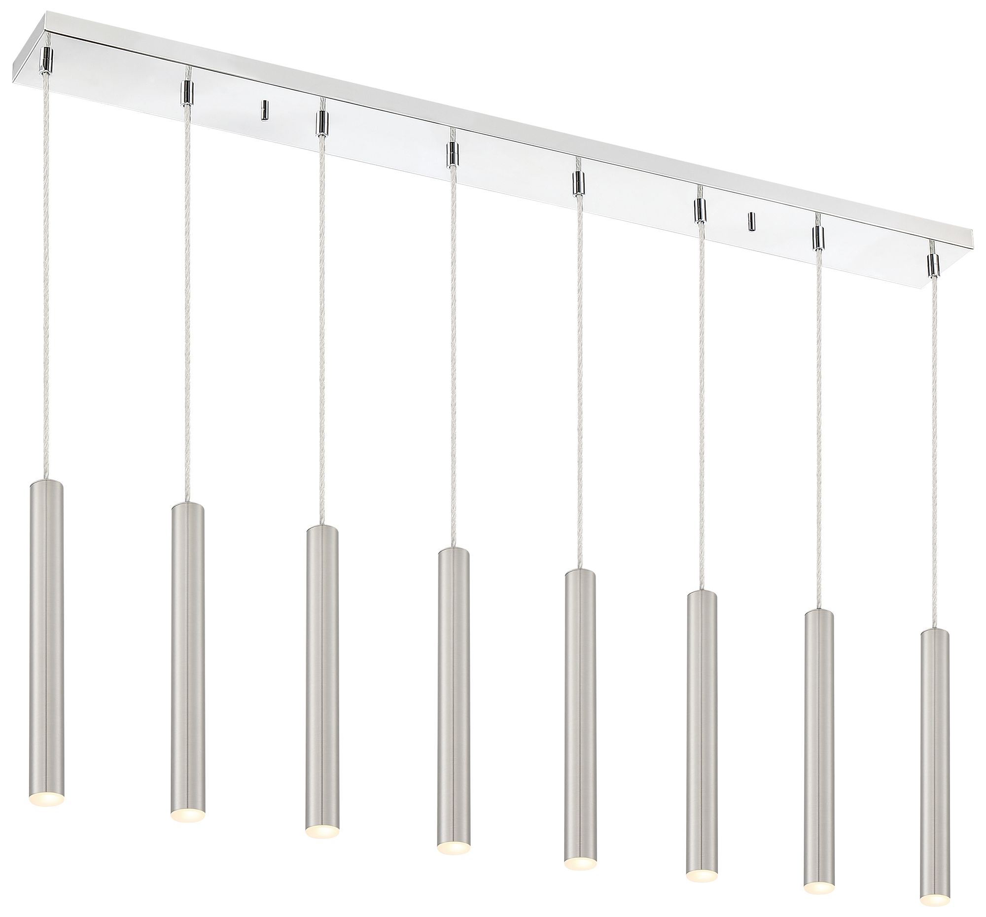 Forest by Z-Lite Chrome 8 Light Island Pendant