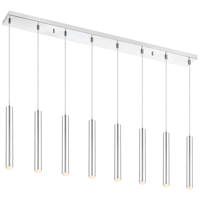 Image 1 Forest by Z-Lite Chrome 8 Light Island Pendant