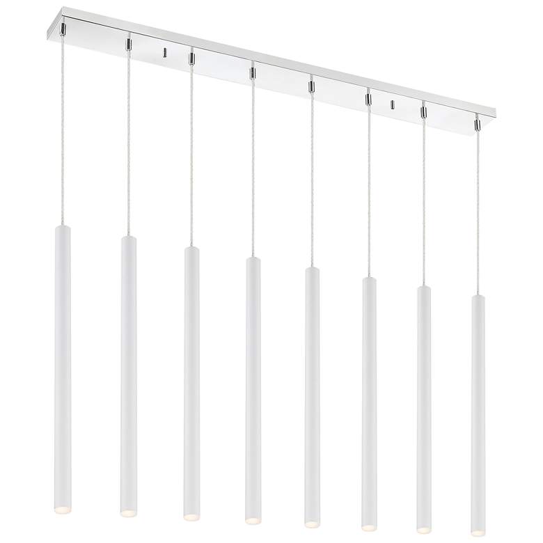 Image 1 Forest by Z-Lite Chrome 8 Light Island Pendant